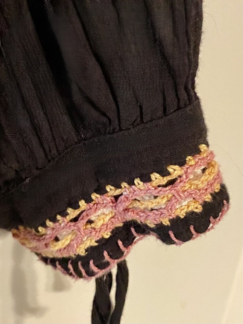 Antik Batik boho maxi dress with lots of embroidered detail -- Small - Picture 3 of 6